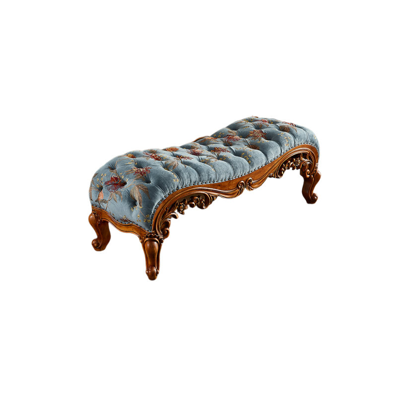 Banc rembourré en tissu Azair