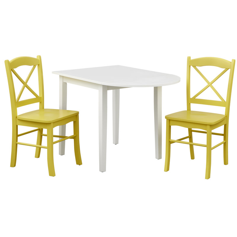 Castellon 3-Piece Breakfast Nook Dining Set, Yellow