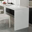 Bureau rectangulaire simple en pin blanc massif-508928203