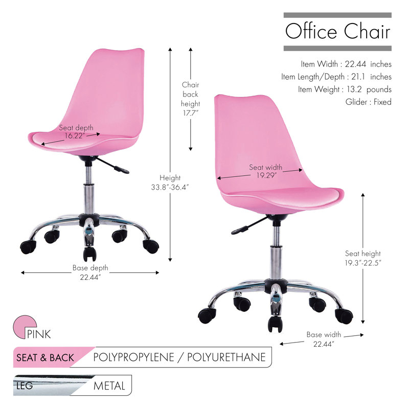 Office Chair, Pink
