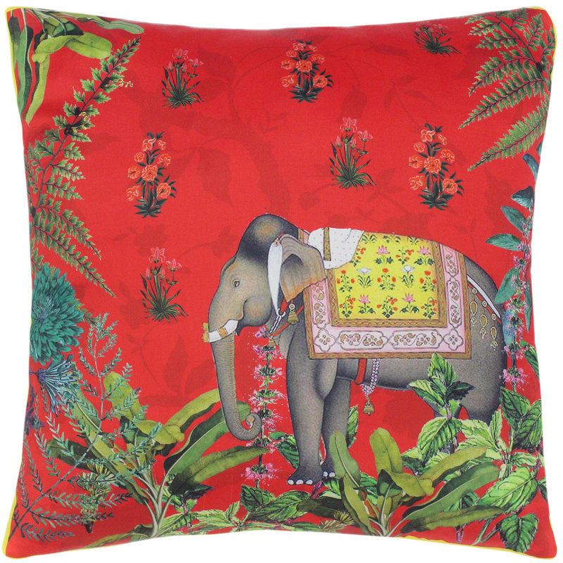 Bohemian Silk Silk Reversible Throw Pillow