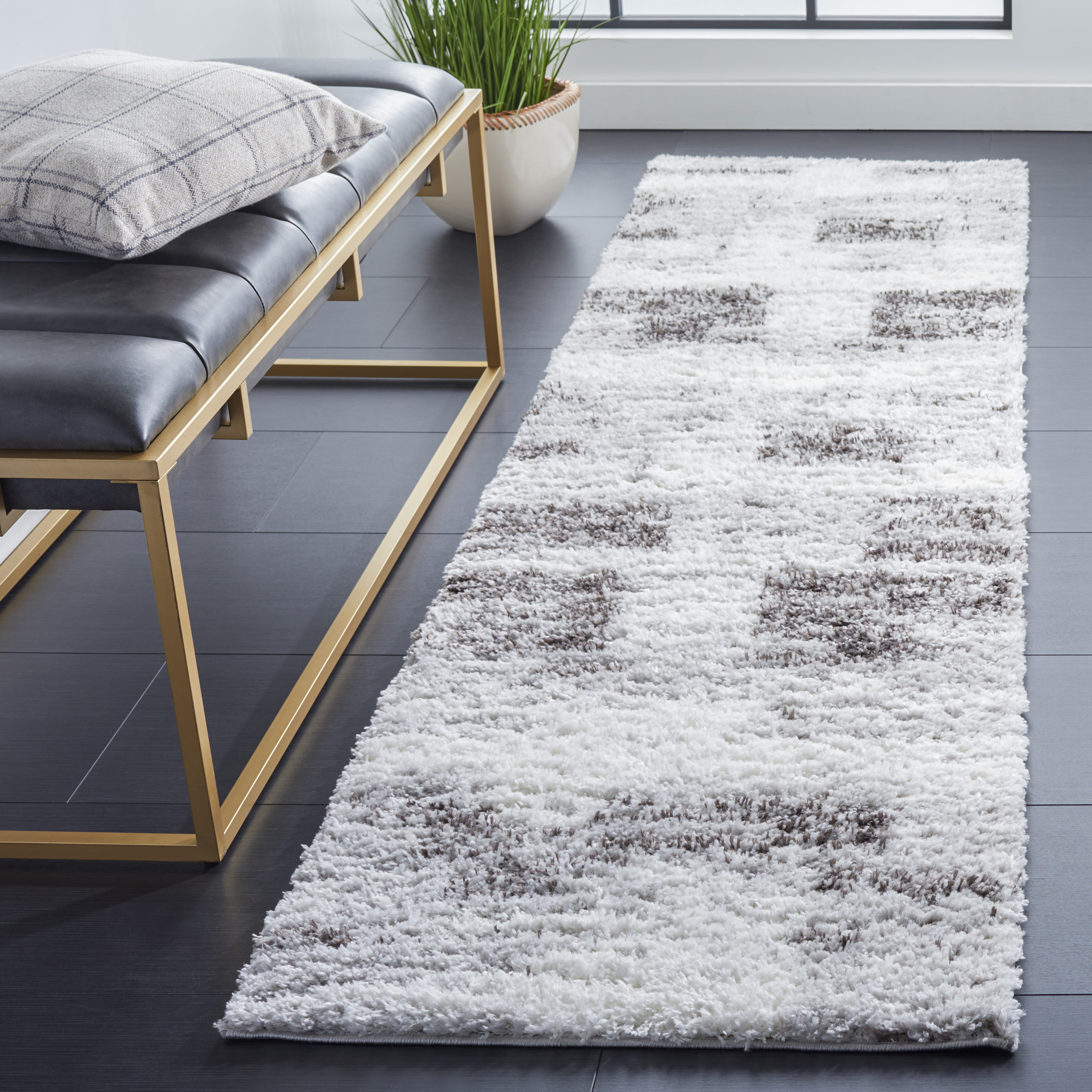 17 Stories Omaury Performance Abstract Rug & Reviews | Wayfair