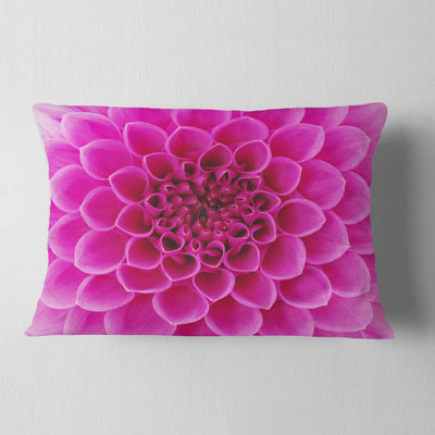 Coussin décoratif à motif floral abstrait
