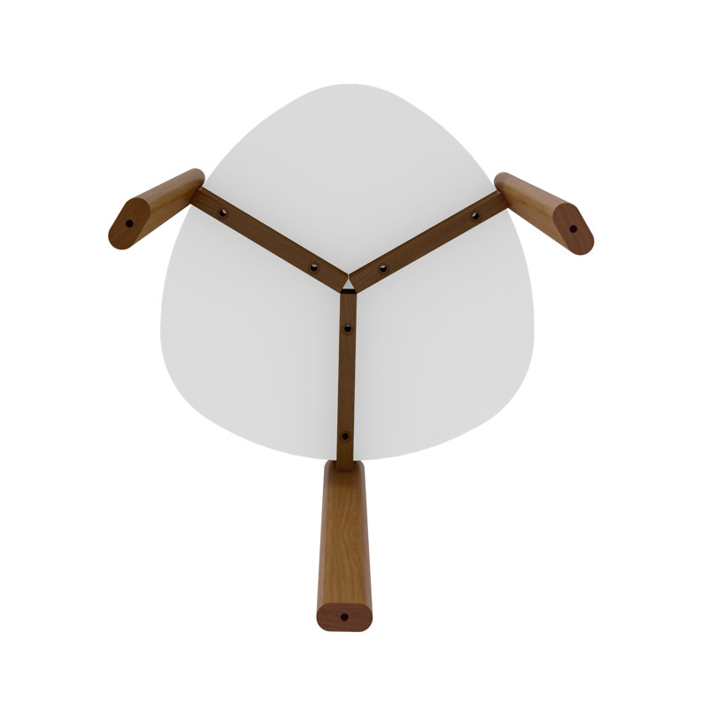 Ensemble de tables basses 2 pièces Jernya, Blanc