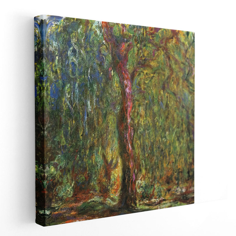 Reproduction d'art sur toile, "Weeping willow", 1919 - 1919, H 12 po x l 12 po