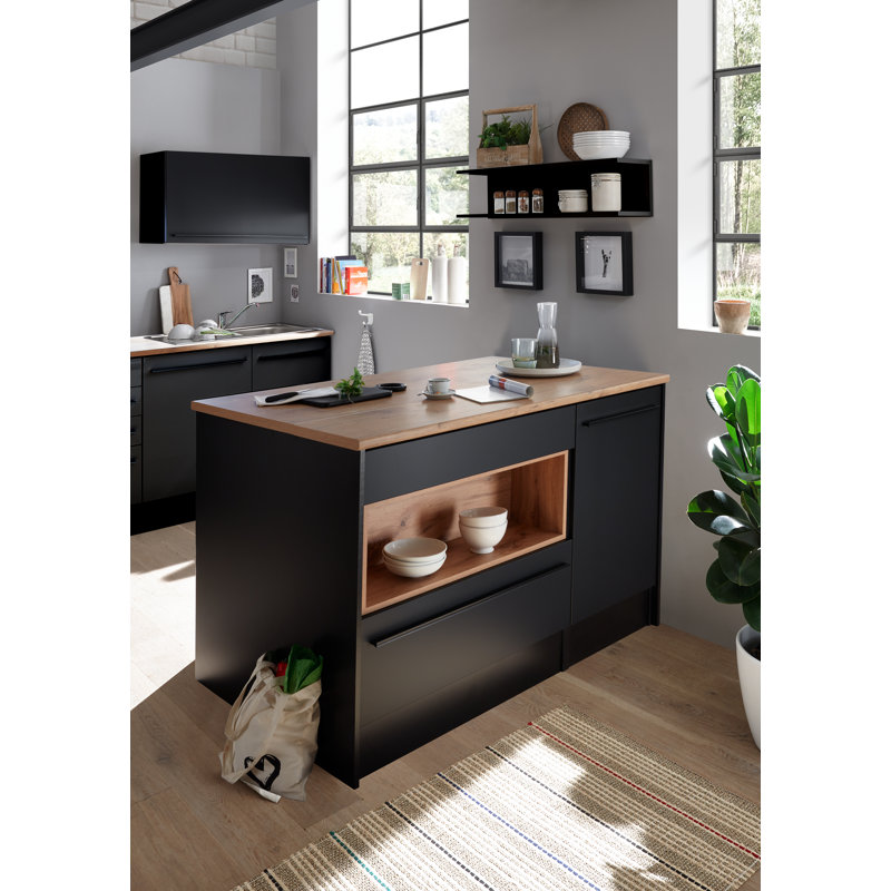 Mickala 145 Cm Kitchen Island, Brown