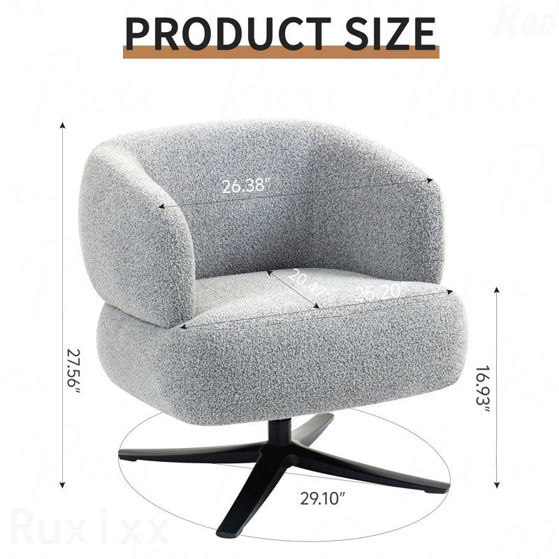 Cuddle-Style Leisure Swivel Sofa In Stylish Offices Chair,