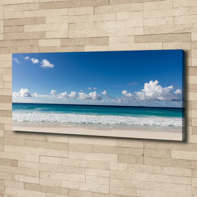 Seychelles Beach - Wrapped Canvas Print