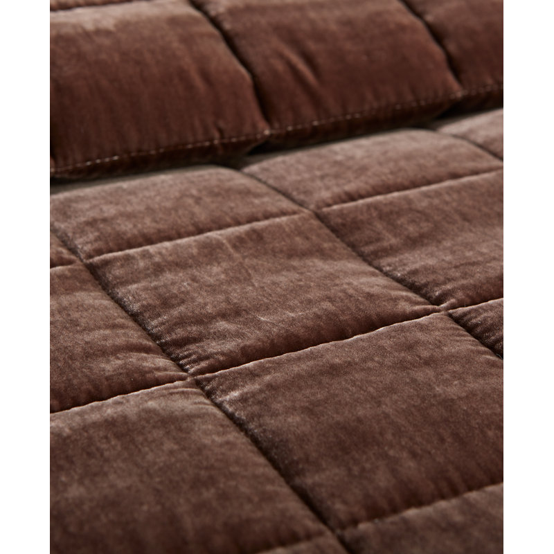Splendid Maddie Rayon Blend Velvet 3-Piece Quilt Set - Silky & Lush, Chocolate, King, King Quilt + 2 Standard Shams, Brown
