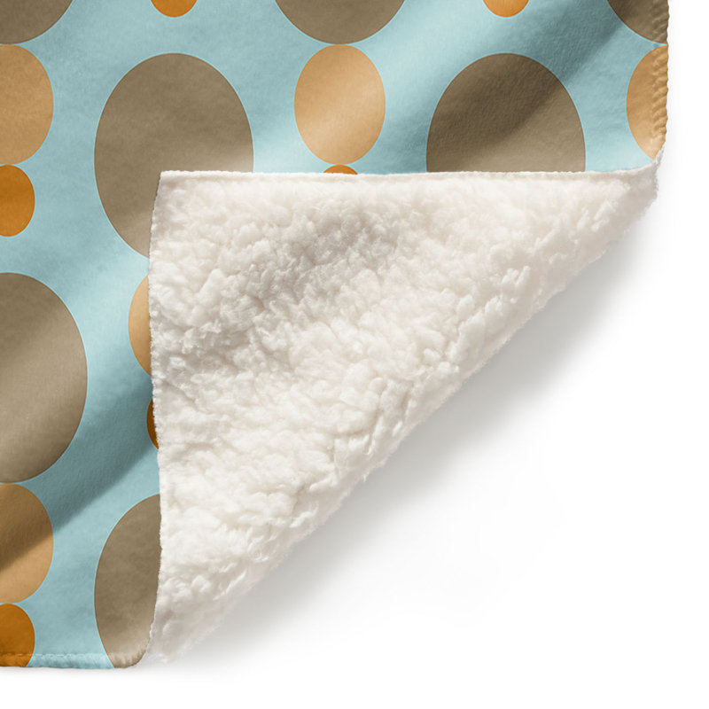 Couverture champignon Mid-Century, 51 po x 60 po