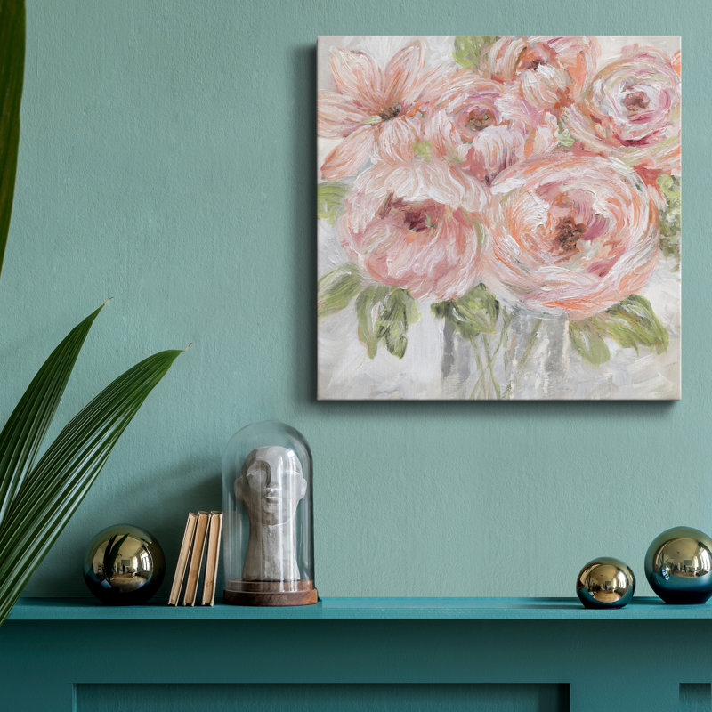 Sassy Bouquet - Reproduction d'art sur toile tendue, H 16 po x l 16 po x P 1 po