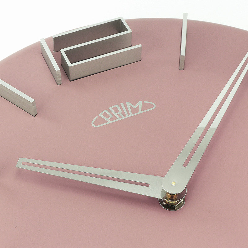 Wall Clock, Pink/Silver