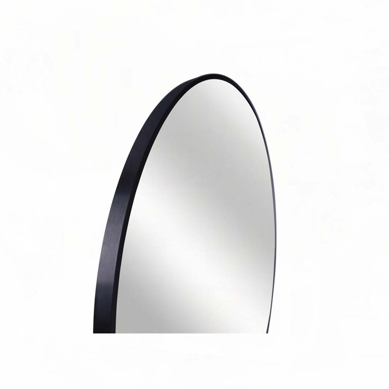 Miroir de salle de bain 39 po, Noir, 39 po x 39 po