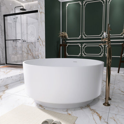 Baignoire de trempage autoportante 49,2 po x 49,2 po