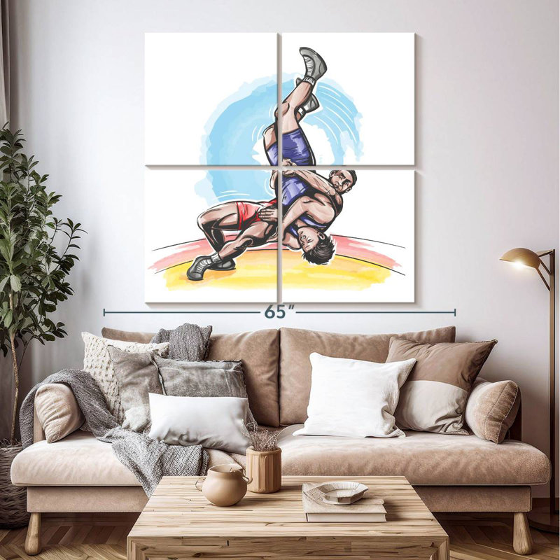Sireci Sport Wrestling, 50" H x 50" W