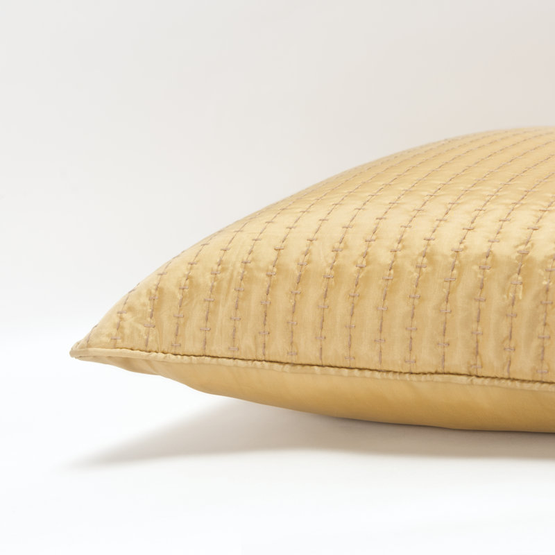 Square Pillow Cover and Insert, Gold