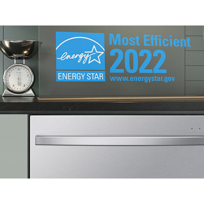 Lave-vaisselle Samsung Smart 42dBA avec StormWash + ™ et Smart Dry de Samsung, Acier inoxydable