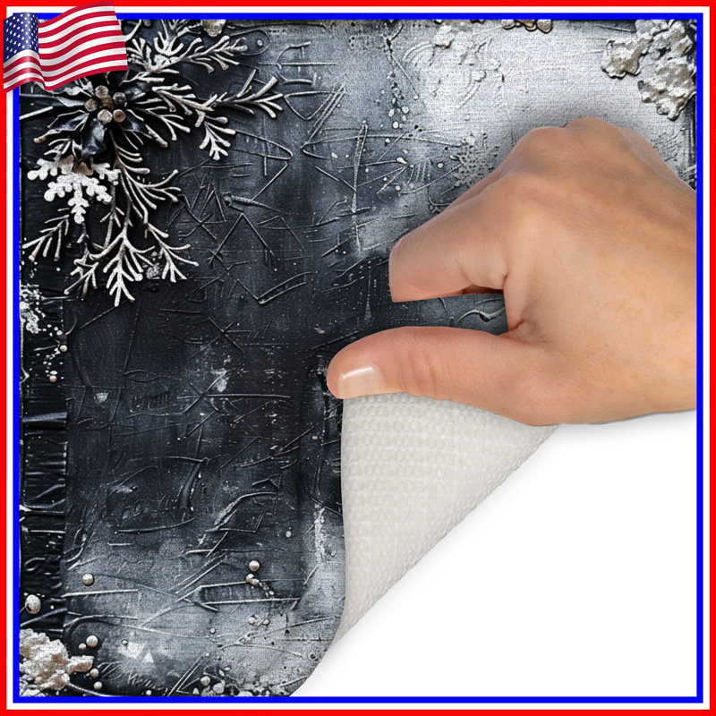 Tapis de bain Snowflakes, L 24 po x L 17 po