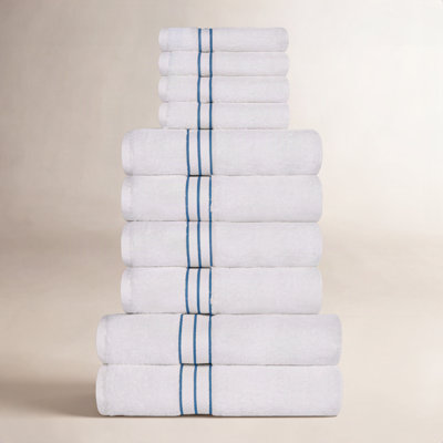 Josann 10-Piece Turkish Cotton Towel Set