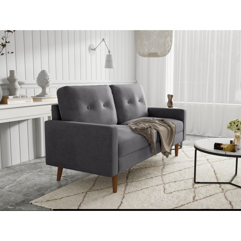 Mattea Upholstered 70'' Sofa, Gray 100% Polyester