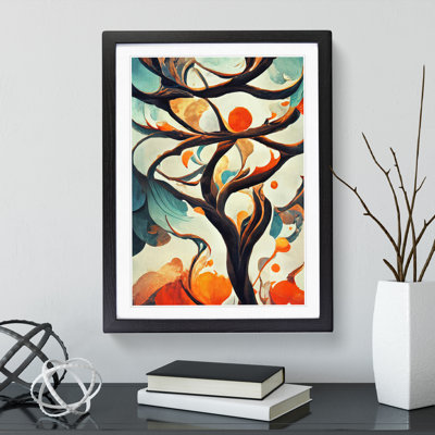 Abstract Tree Branches No.7 - Framed Print