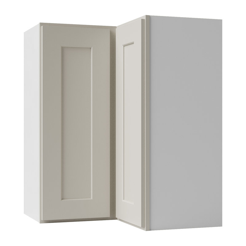 Armoire murale d'angle, Crème Shaker, 24" W x 36" H x 12" D