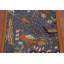 Tapis de couloir indien animaux bleu Ziegler
