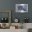 «Brushed Midnight Blue Seashell» par Bluebird Barn, art mural en métal-1216258140