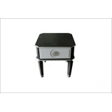 Charcoal And Light Grey Finish End Table