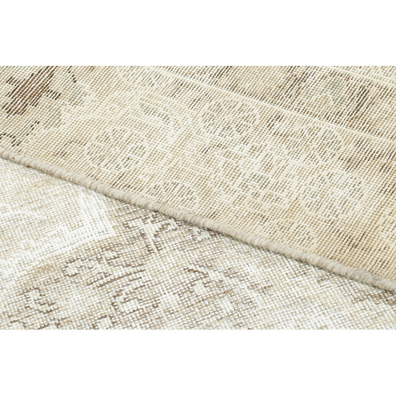 Distressed One-of-a-Kind 9'1X11'11 Hand Knotted Area Rug
