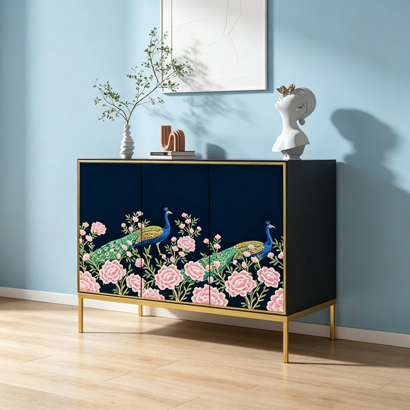 Chinese Style Solid Wood Storage Cabinet