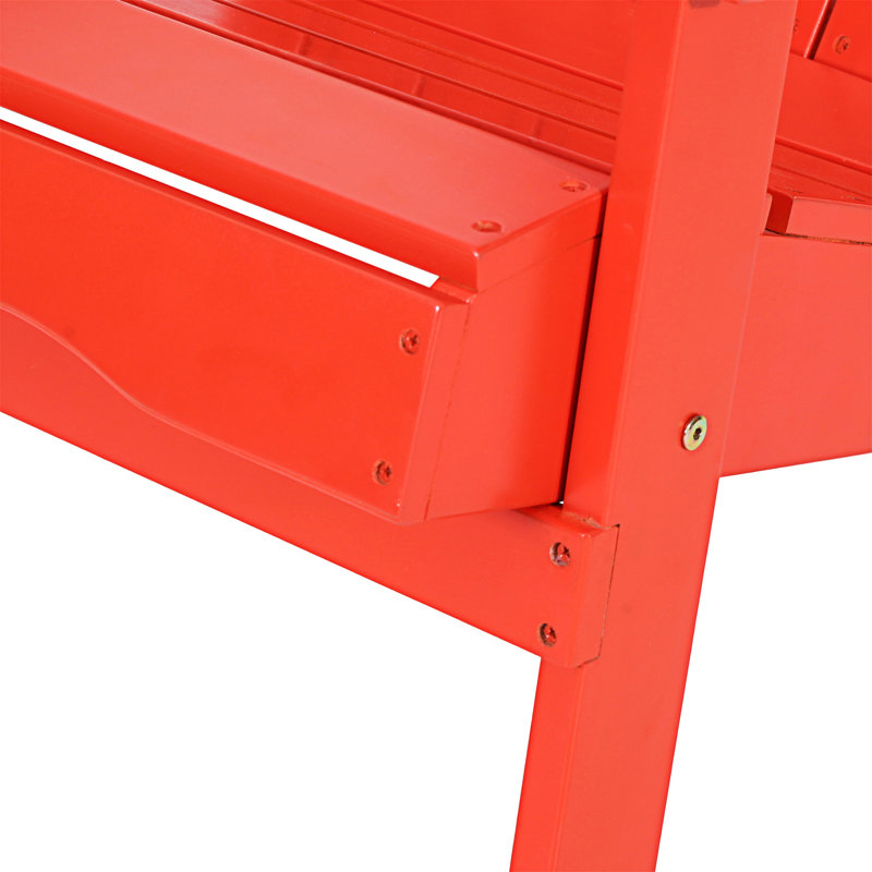 Kalicki Outdoor Adirondack Chair, Red