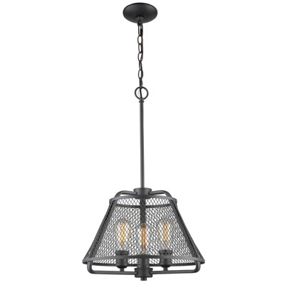 Lustre géométrique à 3 lumières Valya