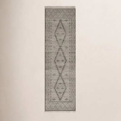 Messina Gray Brown Hand-Woven Wool Rug