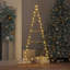 Metal Christmas Tree with Stand Gold Powder-coated steel-1712149304