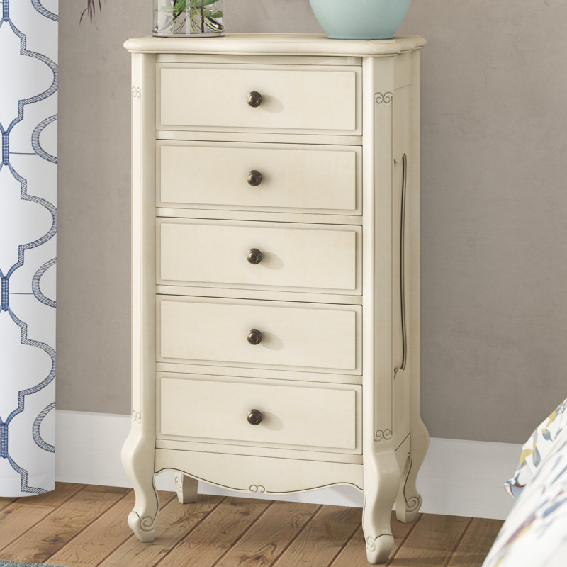 Tercero 22'' W 5 - Drawer Dresser, Antique White