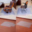 Convex flat bottom PVC chair mats-1289127215