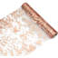 Chemin de table 2 pièces en or rose 11 po x 108 po à paillettes et à paillettes rose métallique