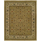 Herrmann Wool Oriental Area Rug in Brown