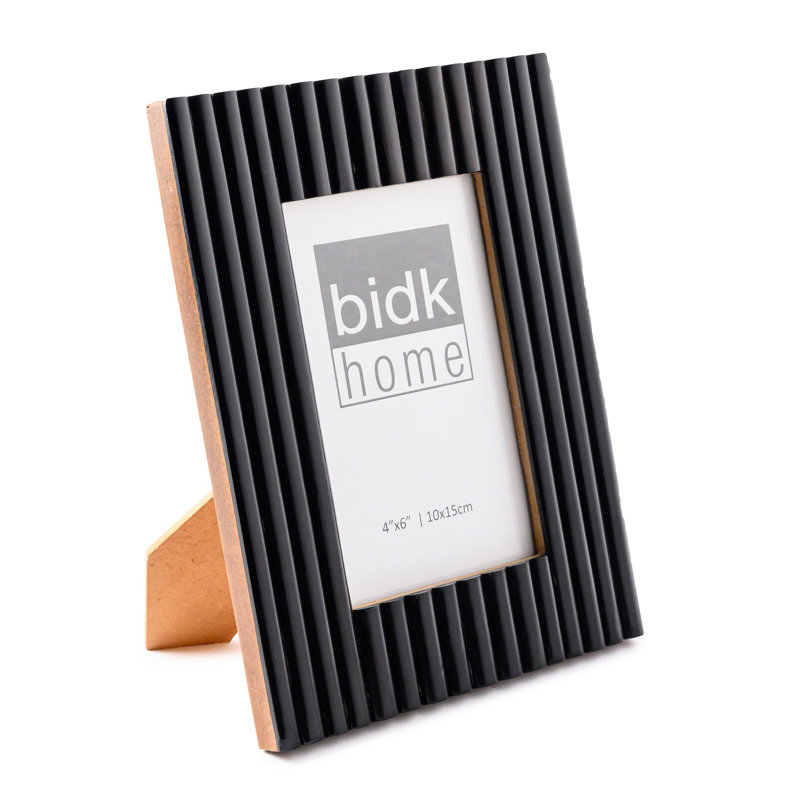 Black Resin Picture Frame, 4" W x 6" H
