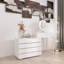Commode de bureau 10 tiroirs sans poignée