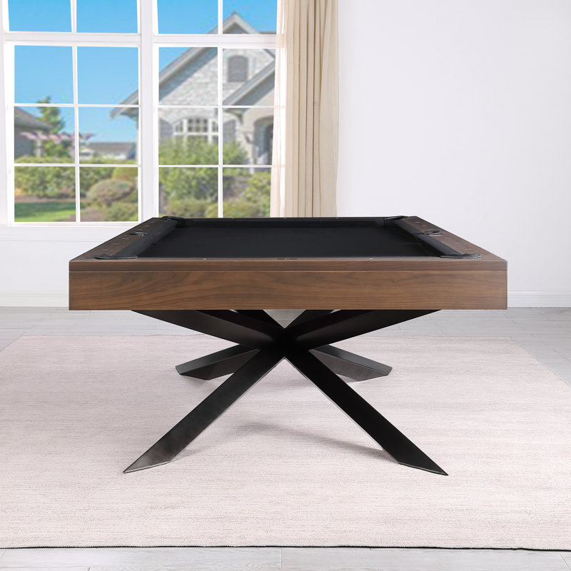 Stella 8'' Slate Pool Table With Professional Installation Included, Charcoal, No