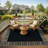 Outdoor Area Rug, Casual Design with Striped Border, Stain Resistant Durable Mat for Patio, Balcony, Bedroom, Living Room, Dining Room, Bathroom-489524992-489524993