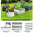 3-pack White Metal Oval Large Raised Garden Bed Planter Boxes For Vegetables Flowers Herbs (144 In. L X 36 In. W X 18 In. H)-1391193336-1391193337
