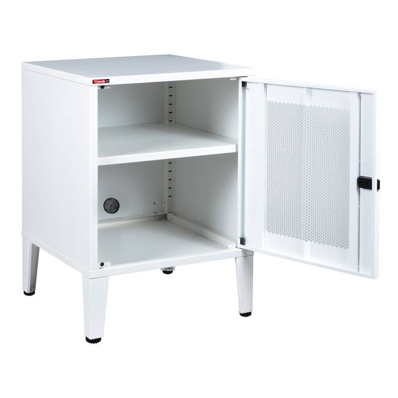 Armoire de rangement à 1 tablette, Blanc mat