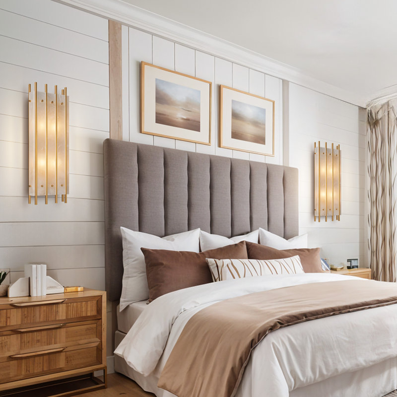 Modern Dimmable 25.8In Alabaster Wall Sconce Wall Lighting