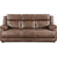 Brun foncé, rembourré, et, 2, confort luxueux, accoudoirs à plateau-coussin, siège décontracté