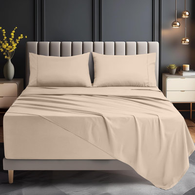 Utopia Bedding Queen Size Extra Deep Pocket Sheet Set – Fits Mattresses Up to 21 inches – Cooling, Soft & Breathable – Oeko-Tex 4 Piece Bed Sheets (Dutch Blue)