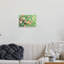 Œillets roses impressionnistes dans un champ vert - peinture-66827547-66827552
