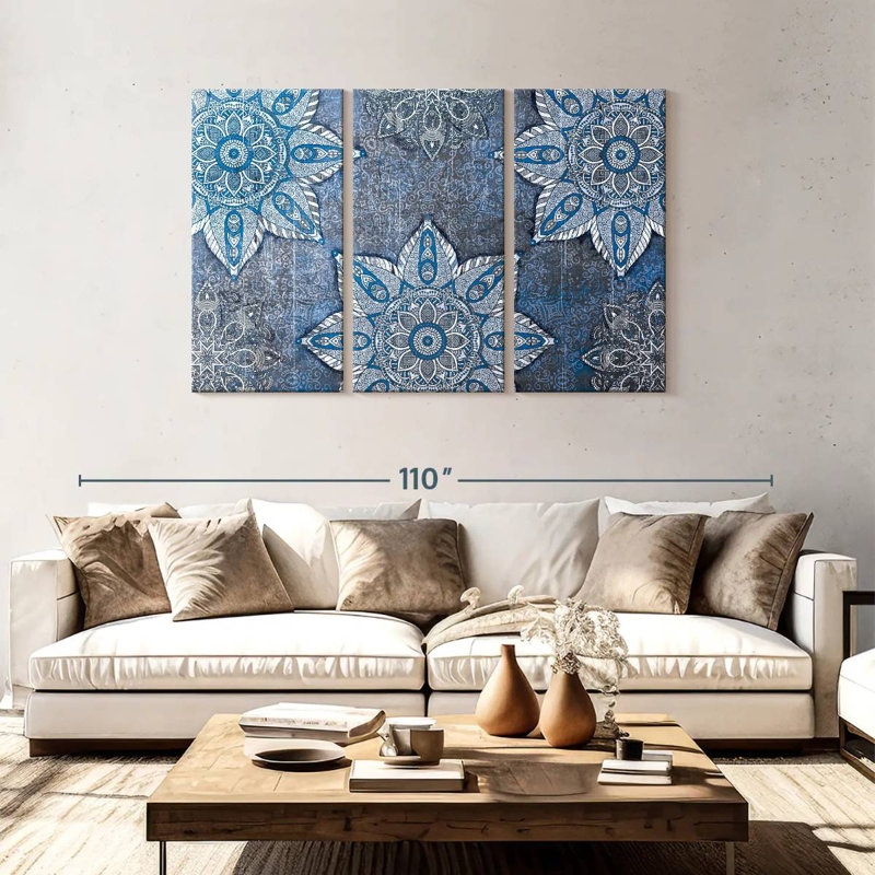 Symboles mandala arabes Kerner, H 48 po x l 74 po